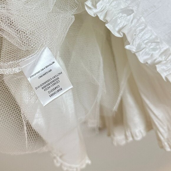 FOR LOVE & LEMONS Whipped Cream Taffeta Mini Dress in White Size X-Small - Picture 9 of 13